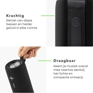 Cheqo Magnetische Dual Bluetooth Speaker Zwart