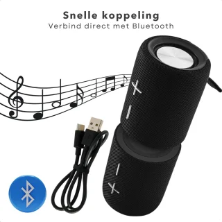 Cheqo Magnetische Dual Bluetooth Speaker Zwart