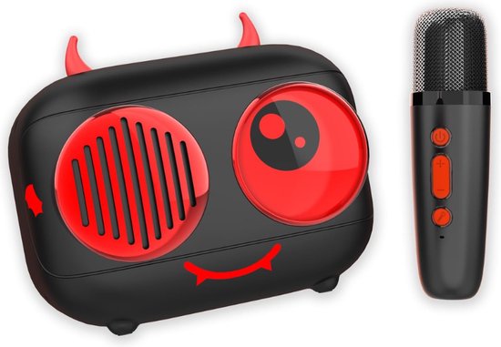 Diablo Karaoke Bluetooth Luidspreker met Draadloze Microfoon