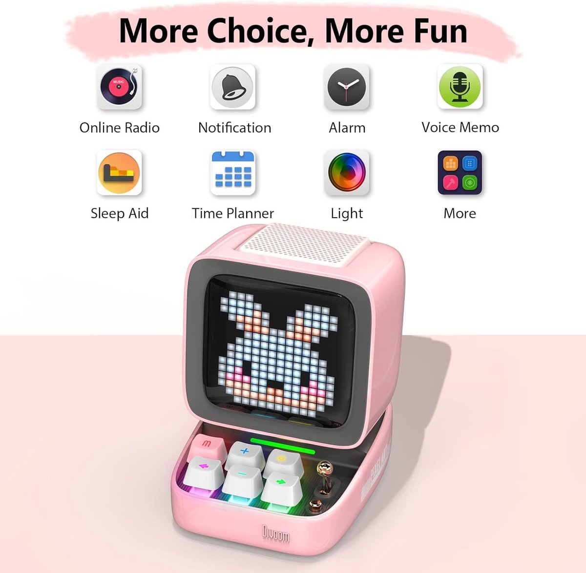 Divoom Ditoo Pro Speaker Roze