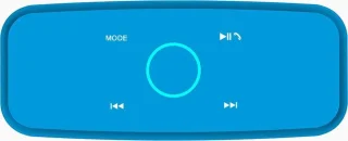 DOSS SoundBox Blue Bluetooth Speaker