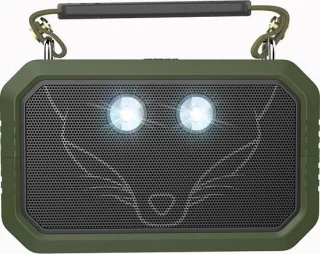 DOSS SoundBox Traveler Bluetooth Speaker - Black/Green