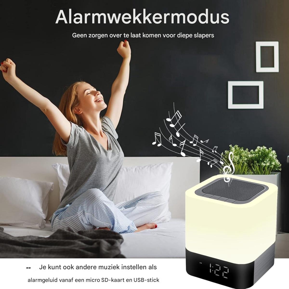 Draagbare Bluetooth LED-luidspreker