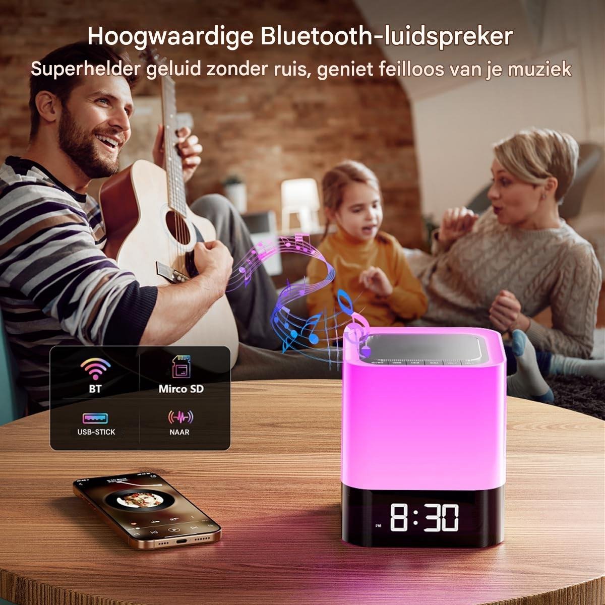 Draagbare Bluetooth LED-luidspreker