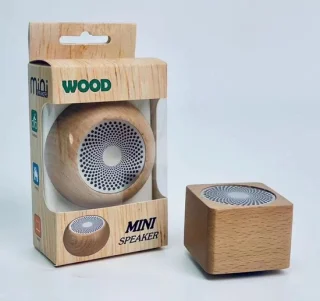 Draagbare bluetooth-speaker – retro houten design – 3W – mini draadloze speaker