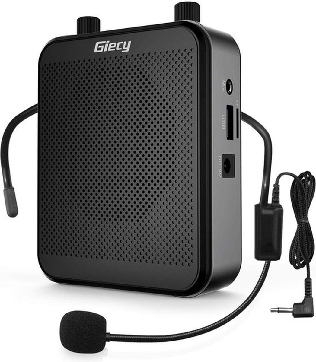 De Draagbare Bluetooth Spraakversterker 30W met Microfoon Headset in één oogopslag