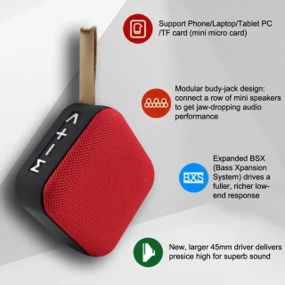 Draagbare Mini Bluetooth Speaker - Rood