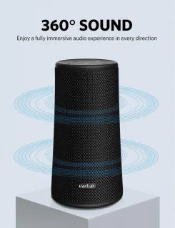 EarFun UBOOM Draadloze Bluetooth Speaker Zwart