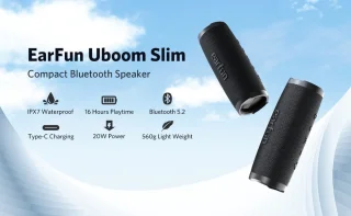 EarFun UBOOM Slim Bluetooth Speaker Zwart