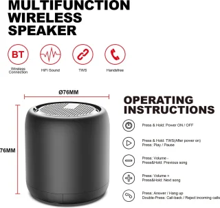 F11 Mini Waterdichte Wireless Bluetooth Speaker Set