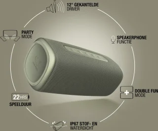 Fresh 'n Rebel BOLD L2 Bluetooth speaker Dried Green