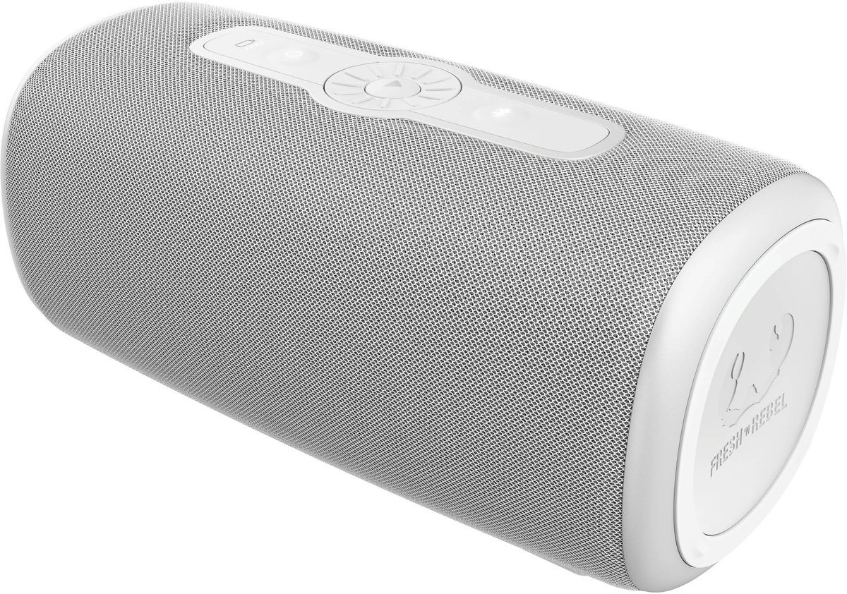 De Fresh 'n Rebel Bold L3 Waterdichte Bluetooth Speaker Ice Grey in één oogopslag