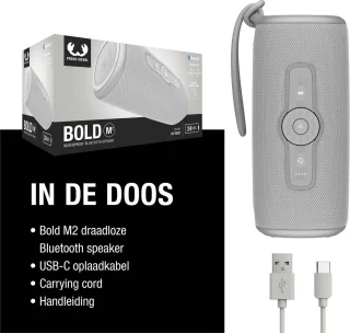 Fresh 'n Rebel Bold M2 Draagbare Bluetooth Speaker Ice Grey