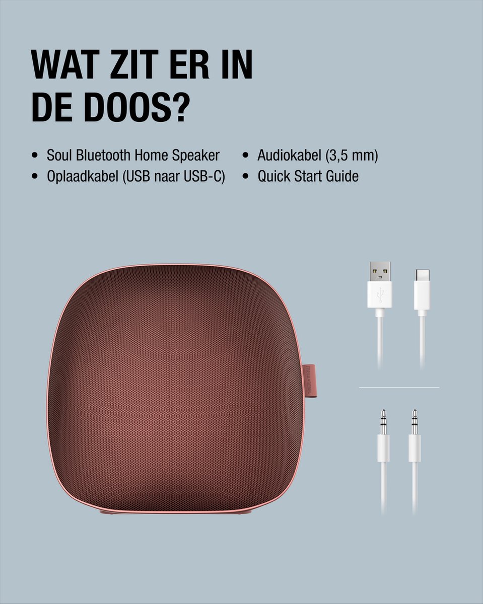 Fresh 'n Rebel Soul Bluetooth speaker Safari Red