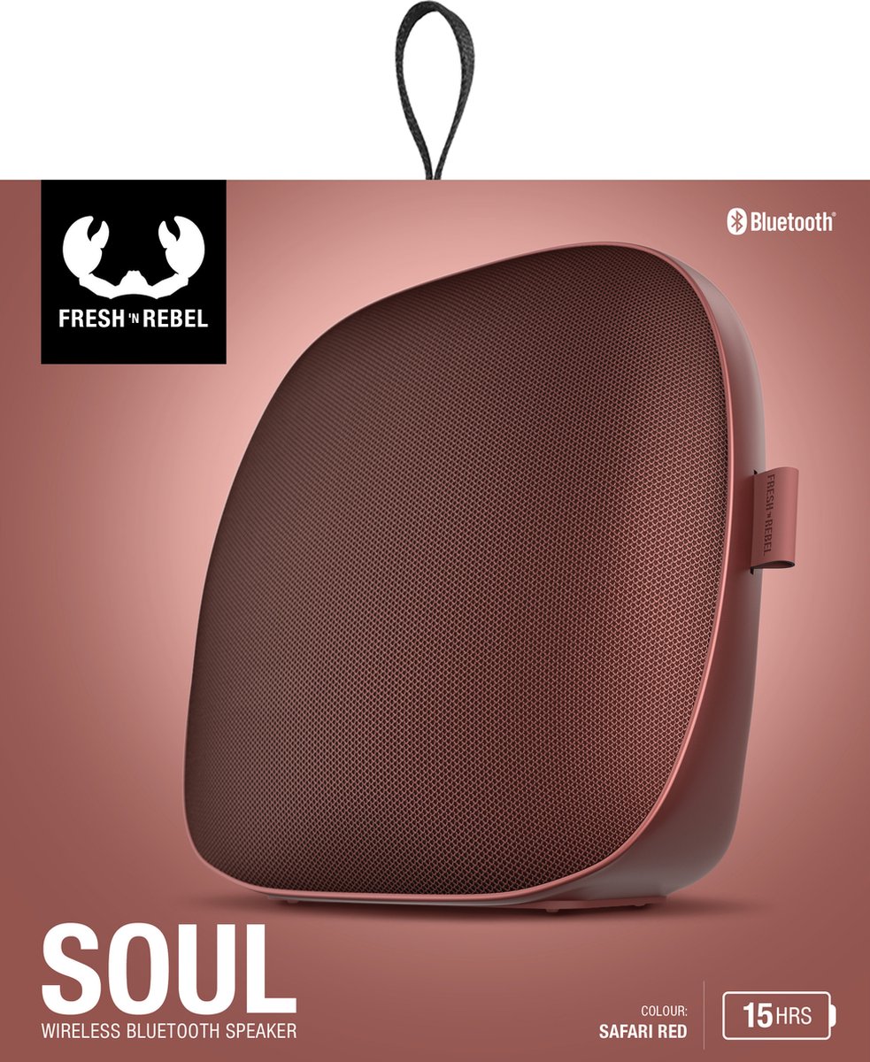 Fresh 'n Rebel Soul Bluetooth speaker Safari Red