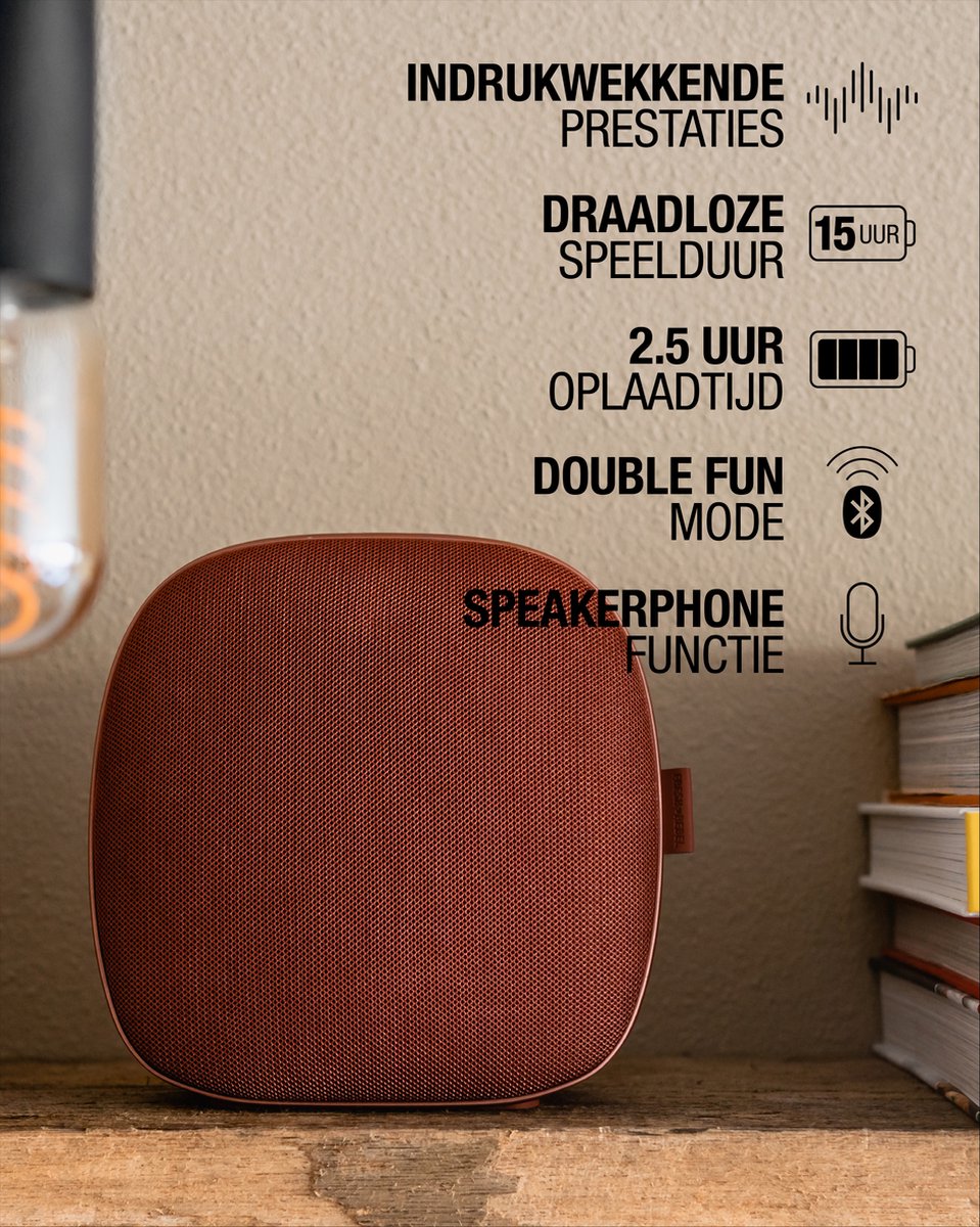 Fresh 'n Rebel Soul Bluetooth speaker Safari Red