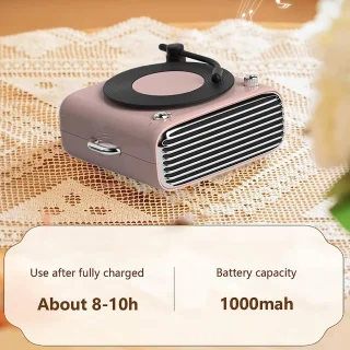 Wat vinden we goed aan de Gigicial Retro Bluetooth Speaker - Vintage Radio - Roze