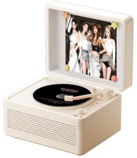 Gloovon® retro cd speler crème