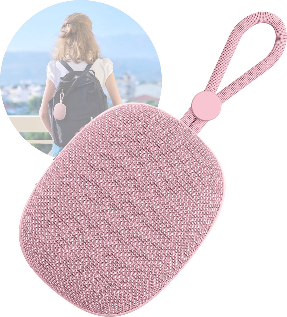 Go Series Mini Bluetooth Speaker Roze Goud