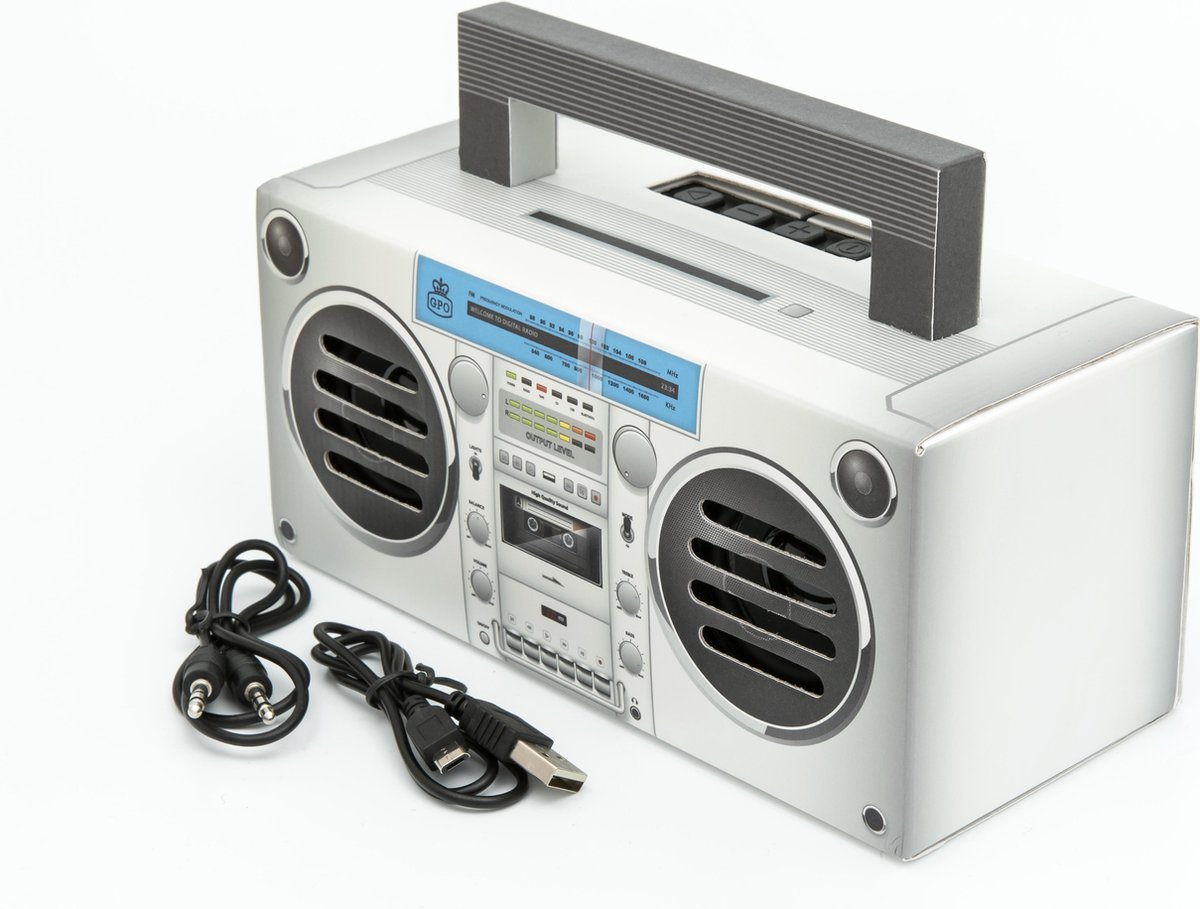 GPO BronxSil Draagbare Bluetooth Speaker Zilver