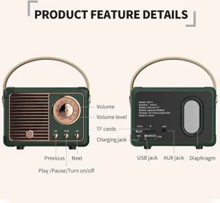 Groente Retro Bluetooth Speaker Draadloos