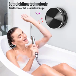 GTB Douche Radio Zwart 11x7x3 cm