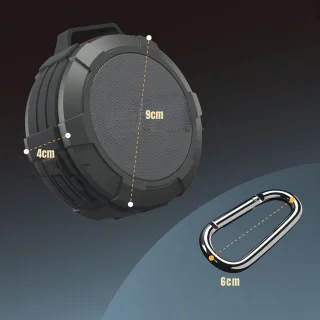 GTB Douche Speaker Bluetooth Grijs 10x10x4cm