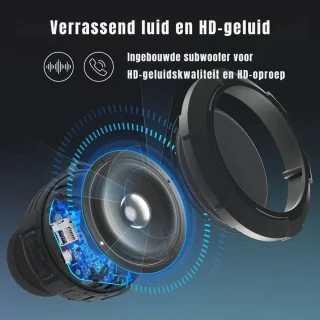 GTB Douche Speaker Bluetooth Grijs 10x10x4cm