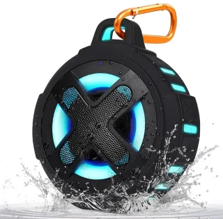 GTB® Douche Speaker Bluetooth Zwart 8x8x7cm
