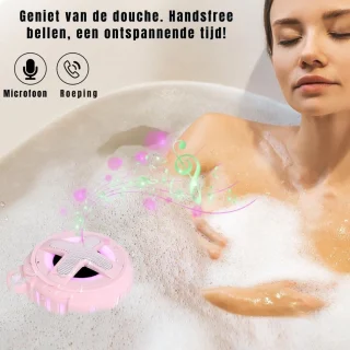 GTB® Douche Speaker Bluetooth Zwart 8x8x7cm