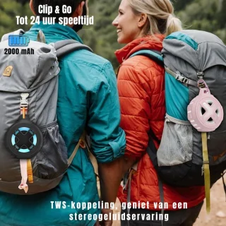 GTB® Douche Speaker Bluetooth Zwart 8x8x7cm