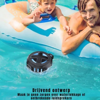 GTB® Douche Speaker Bluetooth Zwart 8x8x7cm