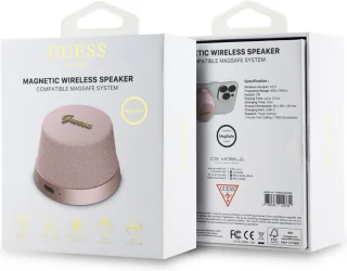 Guess Bluetooth Speaker Script Logo MagSafe Roze