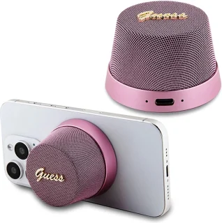 Guess Bluetooth Speaker Script Logo MagSafe Roze
