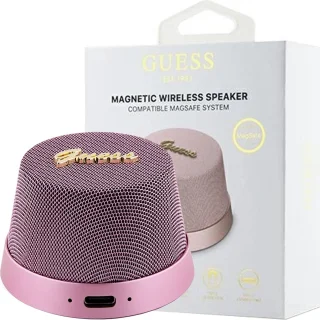 Guess Bluetooth Speaker Script Logo MagSafe Roze