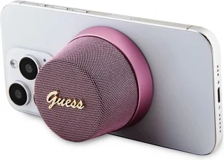 Guess Bluetooth Speaker Script Logo MagSafe Roze