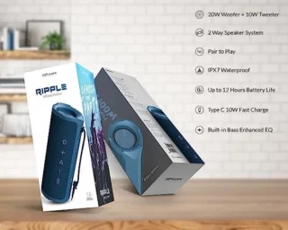 HiFuture Ripple Draagbare Bluetooth Luidspreker Rood