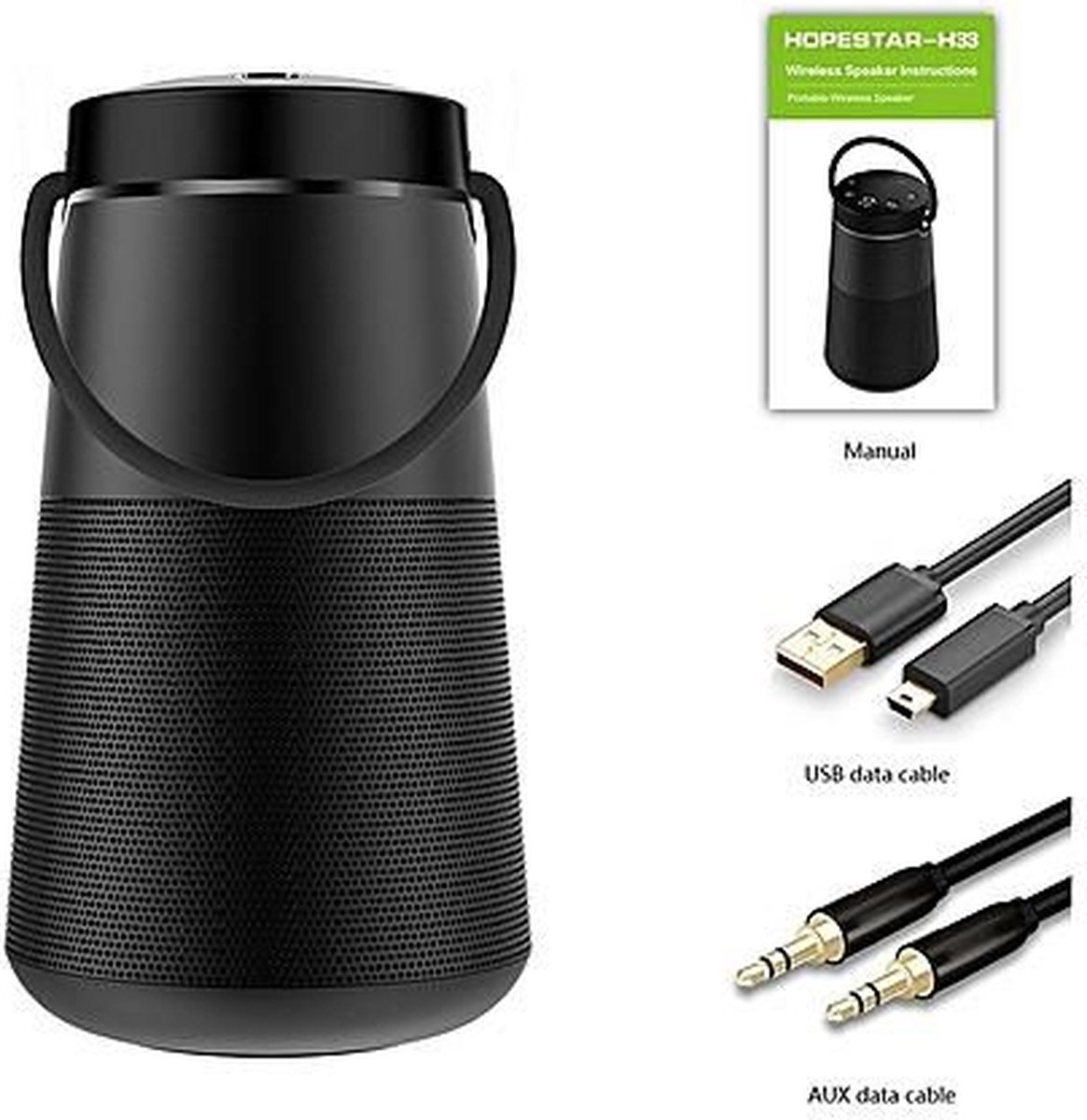 HOPESTAR H33 Draadloze Bluetooth Luidspreker Zwart
