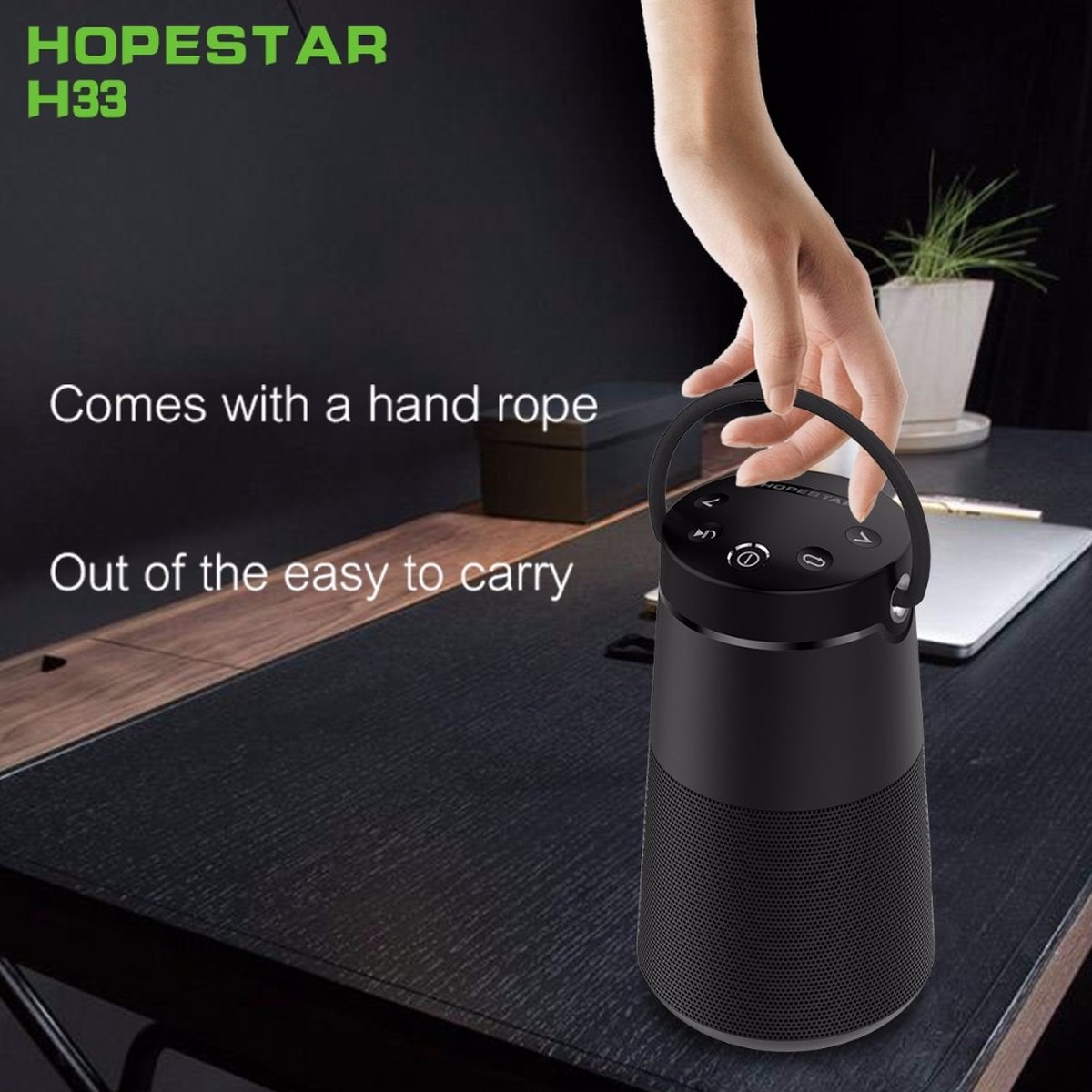HOPESTAR H33 Draadloze Bluetooth Luidspreker Zwart