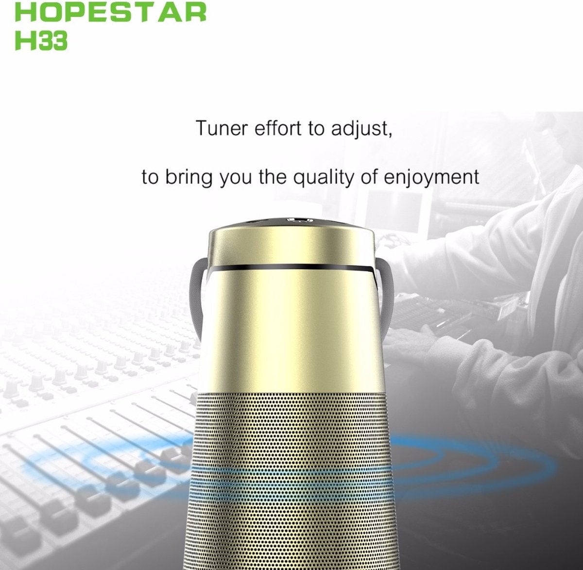 HOPESTAR H33 Draadloze Bluetooth Luidspreker Zwart