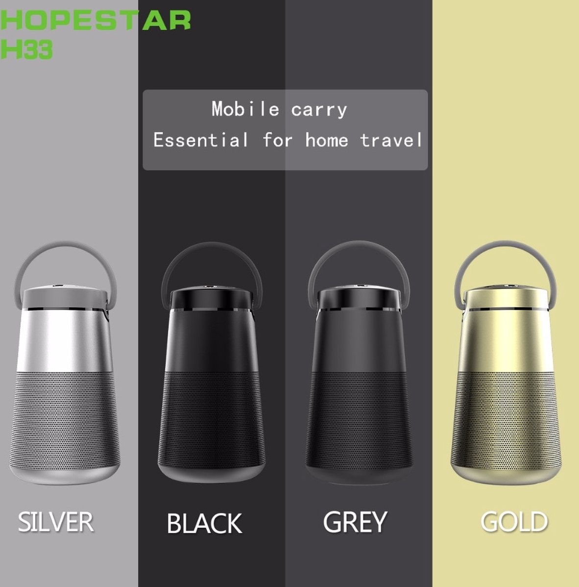 HOPESTAR H33 Draadloze Bluetooth Luidspreker Zwart