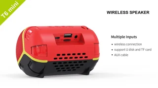 Hopestar T6 Mini Rood - Draagbare luidspreker