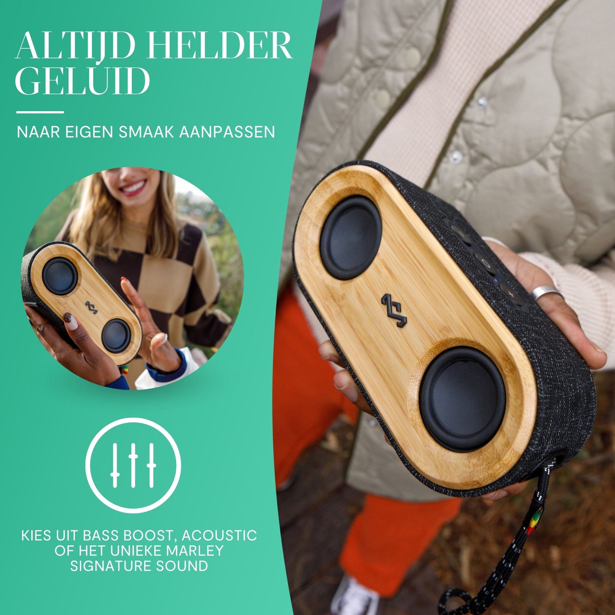 House of Marley Get Together 2 Mini Bluetooth Speaker
