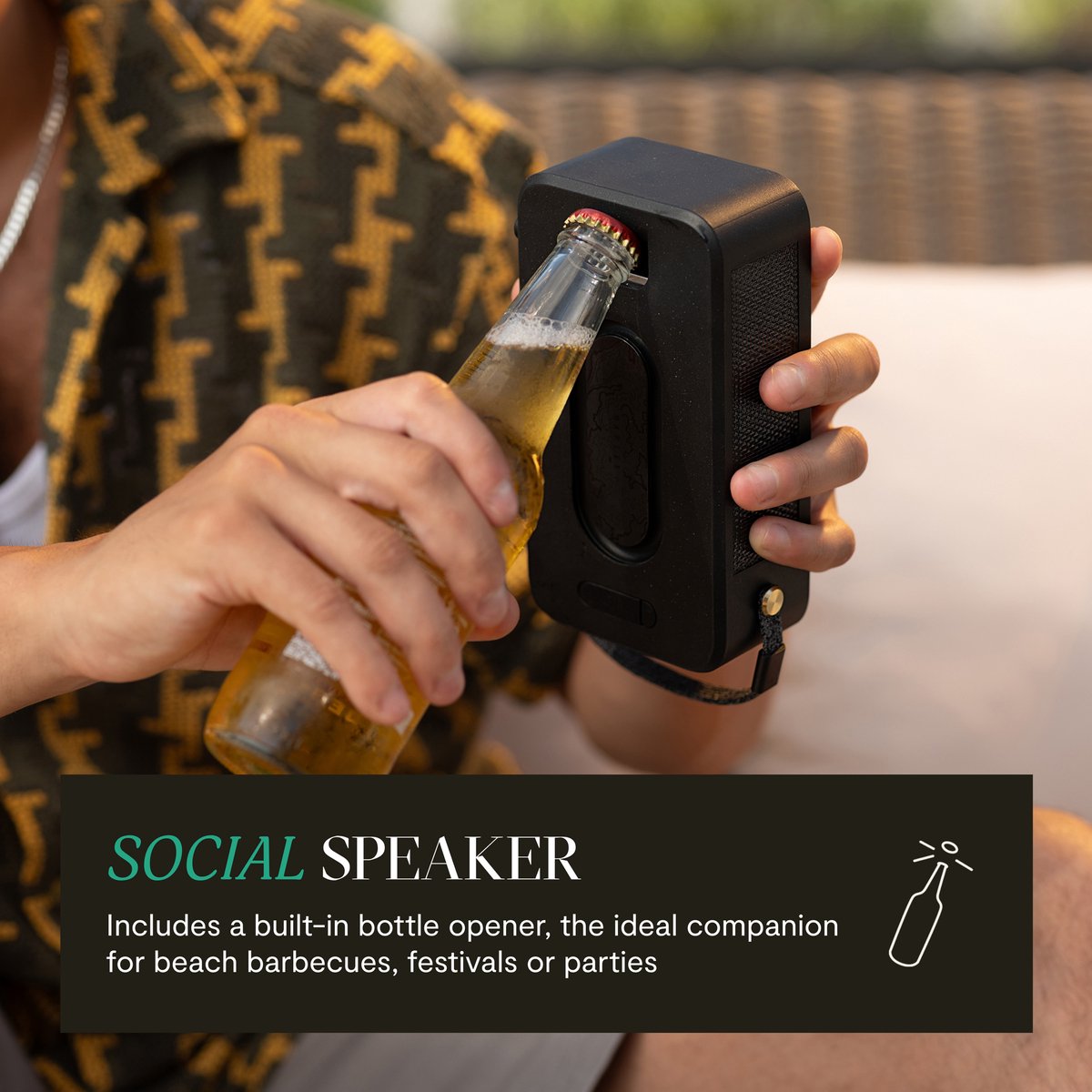 House of Marley Roots Solar bluetooth speaker zwart