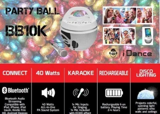 iDance BB10WH Bluetooth Party Box Wit