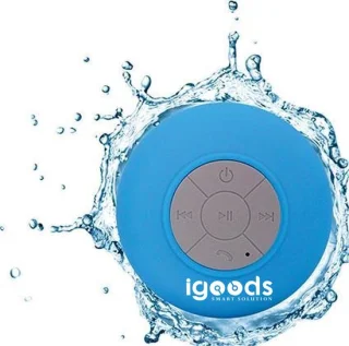 IGOODS Bluetooth Speaker met Zuignap Blauw