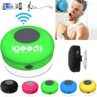 IGOODS Bluetooth Speaker met Zuignap Groen