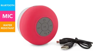 IGOODS Bluetooth Speaker met Zuignap Rood