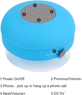IGOODS Bluetooth Speaker met Zuignap Wit