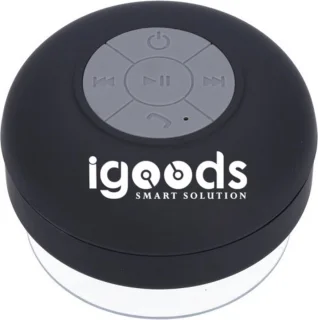 IGOODS Bluetooth Speaker Zuignap Zwart